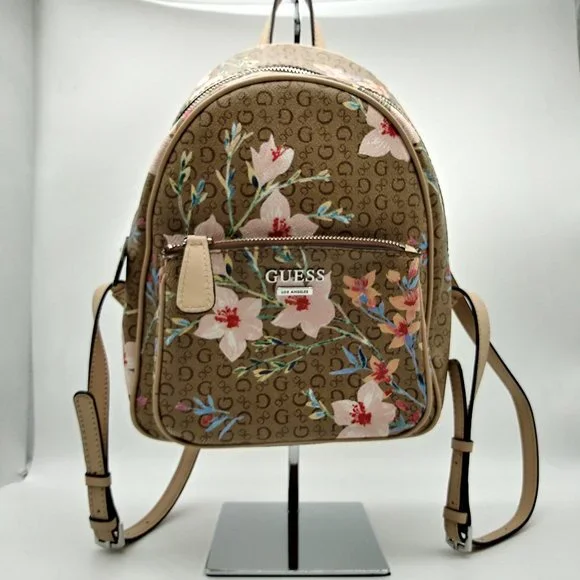 Guess | Bags | Guess Tan Floral Print Backpackpurse | Poshmark display picture 2